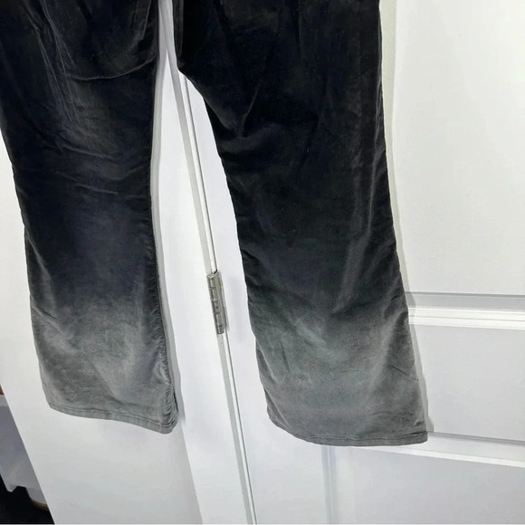 Hudson Size 30 Velvet Ombre Holy Flare Crop Pants Classic Neutral Black to Gray - Picture 12 of 15